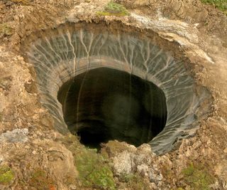 Crater on the Yamal Peninsula