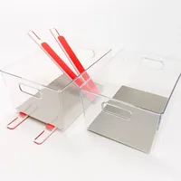 Cella Set of 2 Clear Sliding Cabinet Bins Cella Set of 2 Clear Sliding Cabinet Bins
