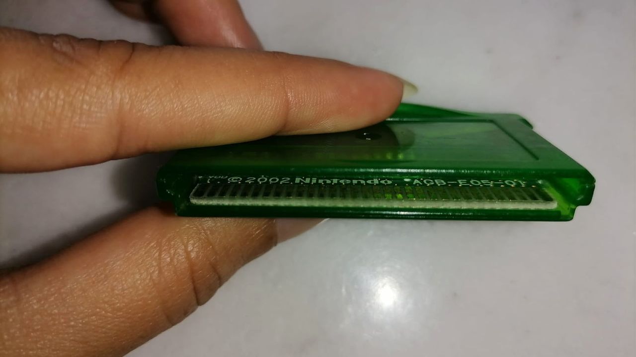 LeafGreen cartidge numbers on chip
