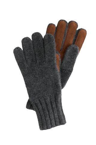 Cashmere Leather Patch Gloves