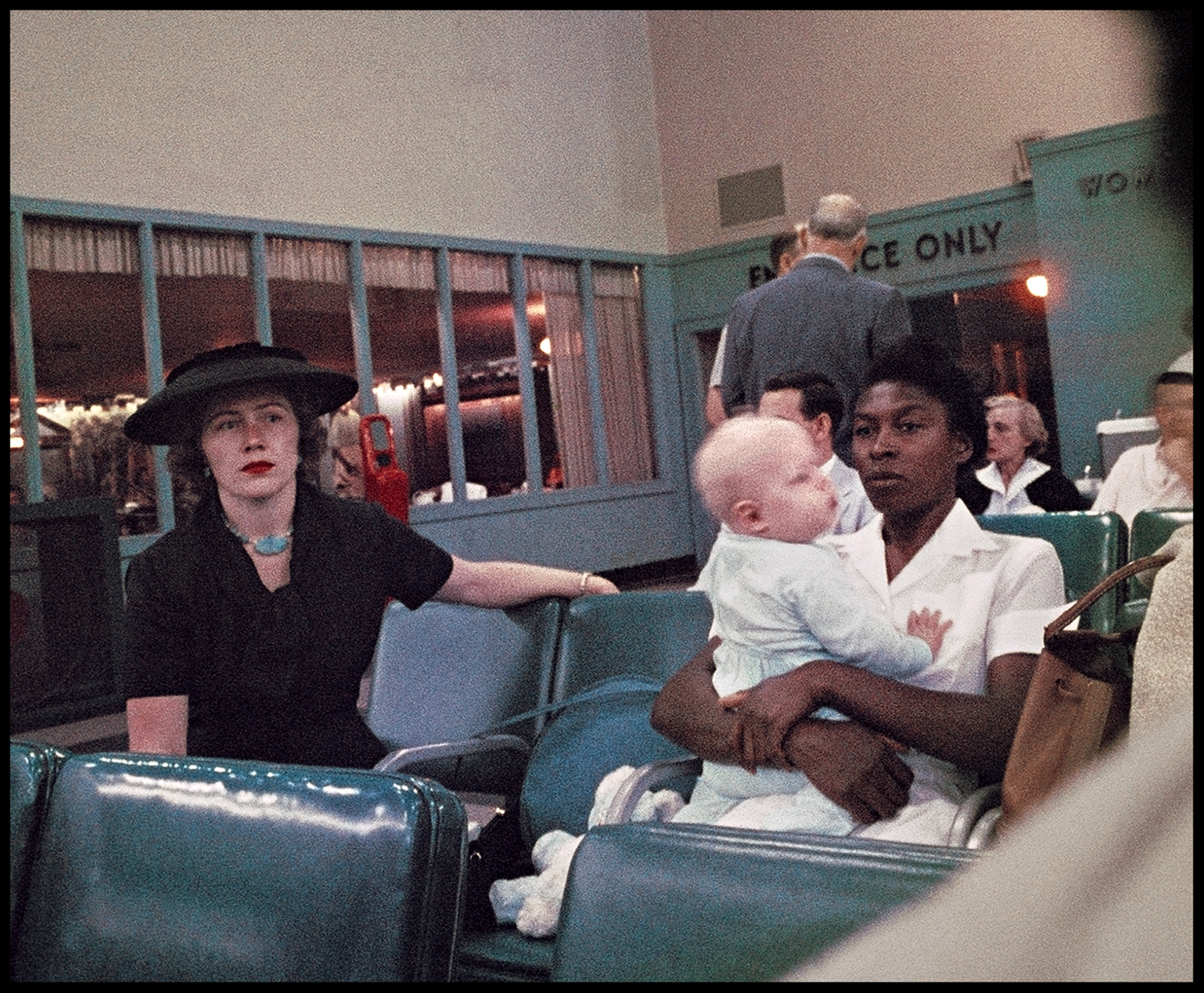 Gordon Parks photograph from the show &lsquo;We Shall Not be Moved&rsquo; at Alison Jacques gallery, showing a Black woman holding white baby