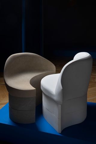 Pair of stools by Annelise Michelson and Pimar