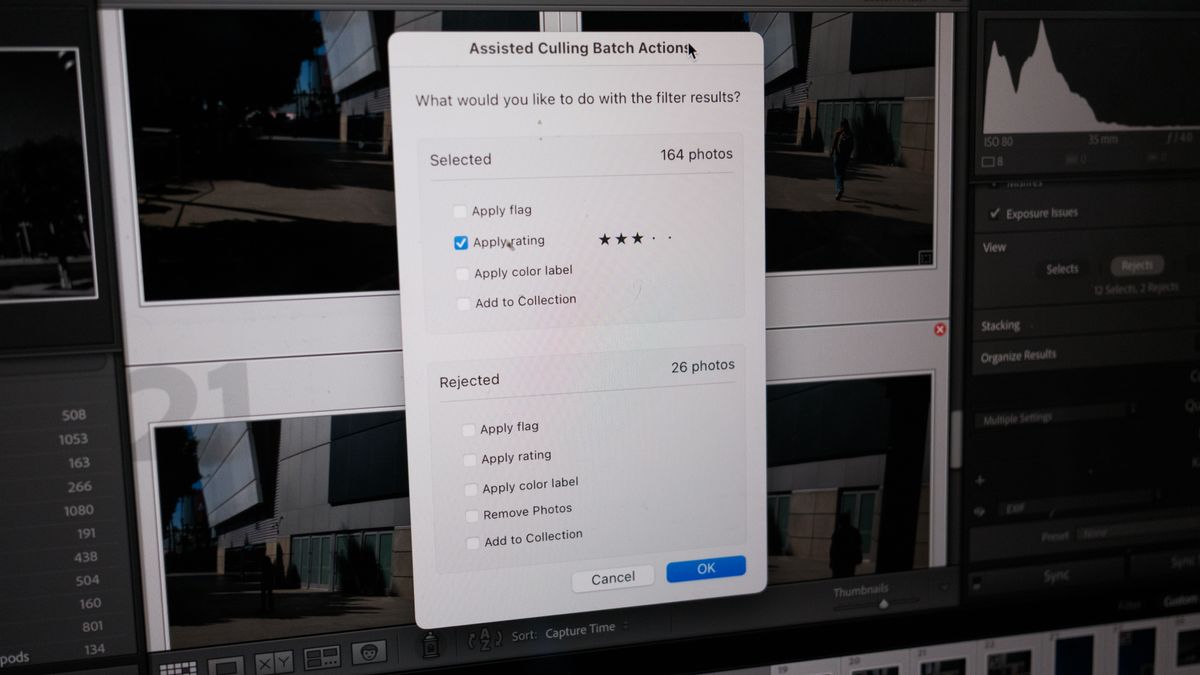 A photo of the new Lightroom on the screen of a laptop