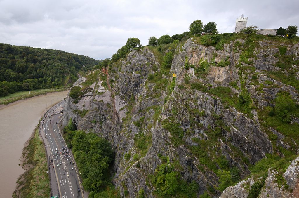 The road underneath the Clifton Suspension Bridge