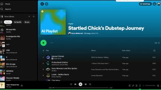 Spotify AI Playlist screenshot