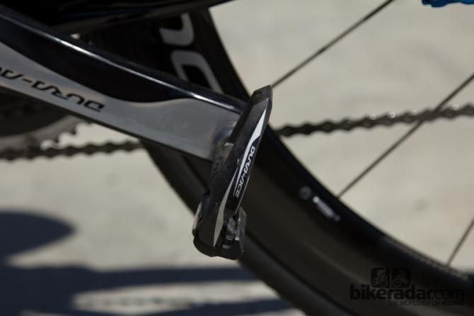 Shimano Dura-ace 9000 pedals are a popular choice