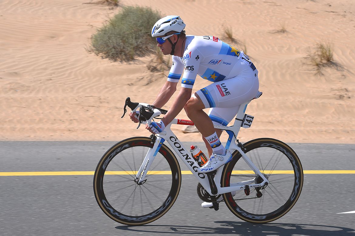 Alexander Kristoff in the kit of European champion
