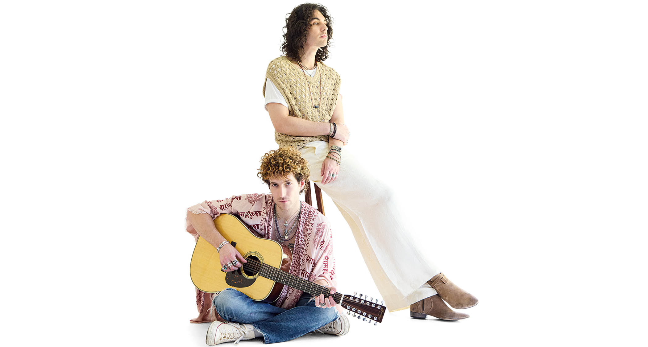 Evan Stanley (left) and Nick Simmons pictured against a white background