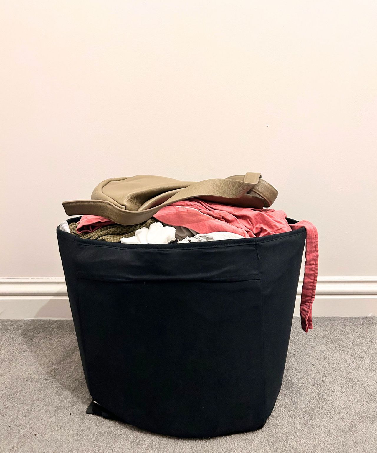Stack of clothing left