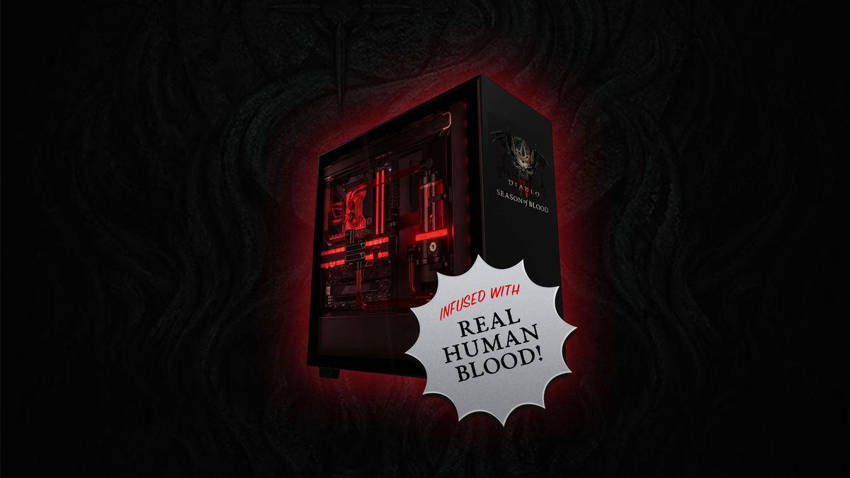 In a Bizarre Blizzard PR Stunt for Diablo 4, the Studio is Raffling Off a PC Infused with Real Human Blood