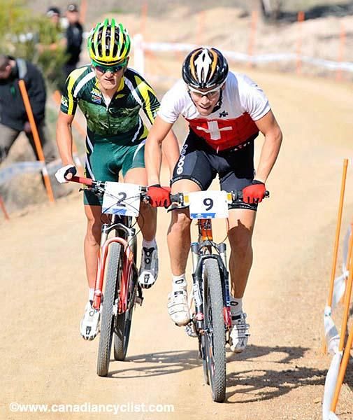 Thomas Litscher and Burry Stander got away quickly.