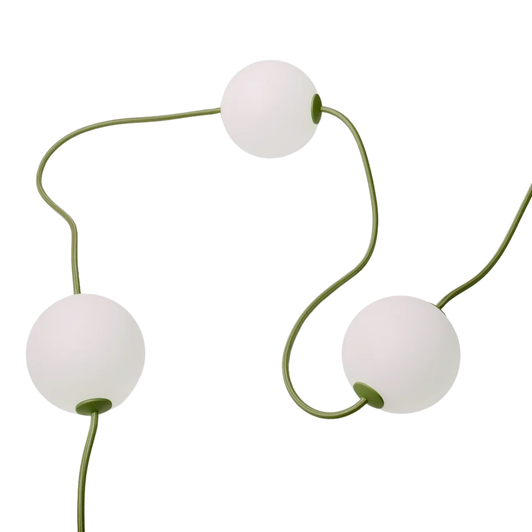 Heidi Solar String Lights in Moss by the Novogratz
