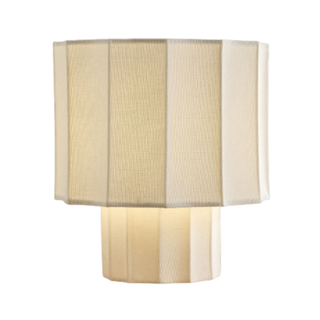 Fluted Linen Table Lamp (9.5")