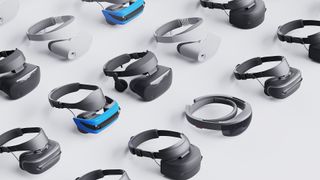 A selection of Windows Mixed Reality headsets