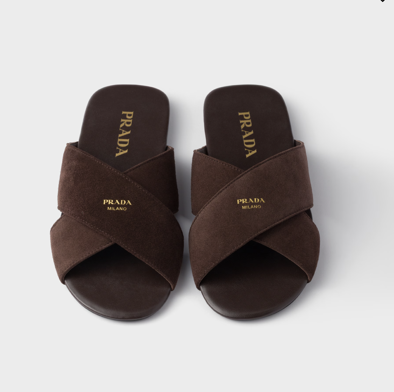 prada, Suede slides
