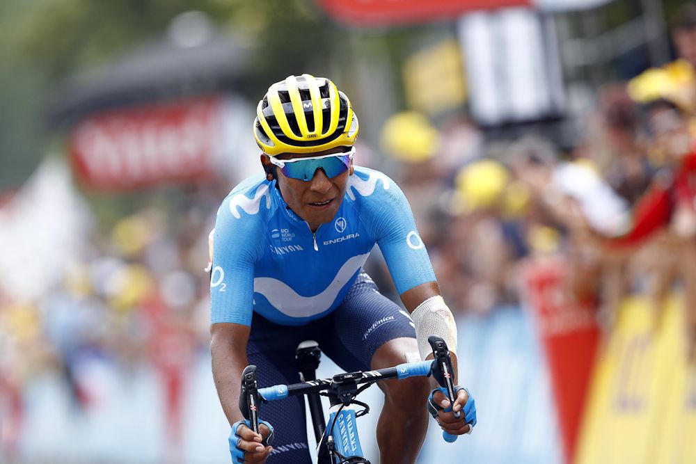 Nairo Quintana struggled on stage 19