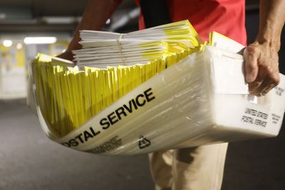 U.S. Postal Service delivers ballots