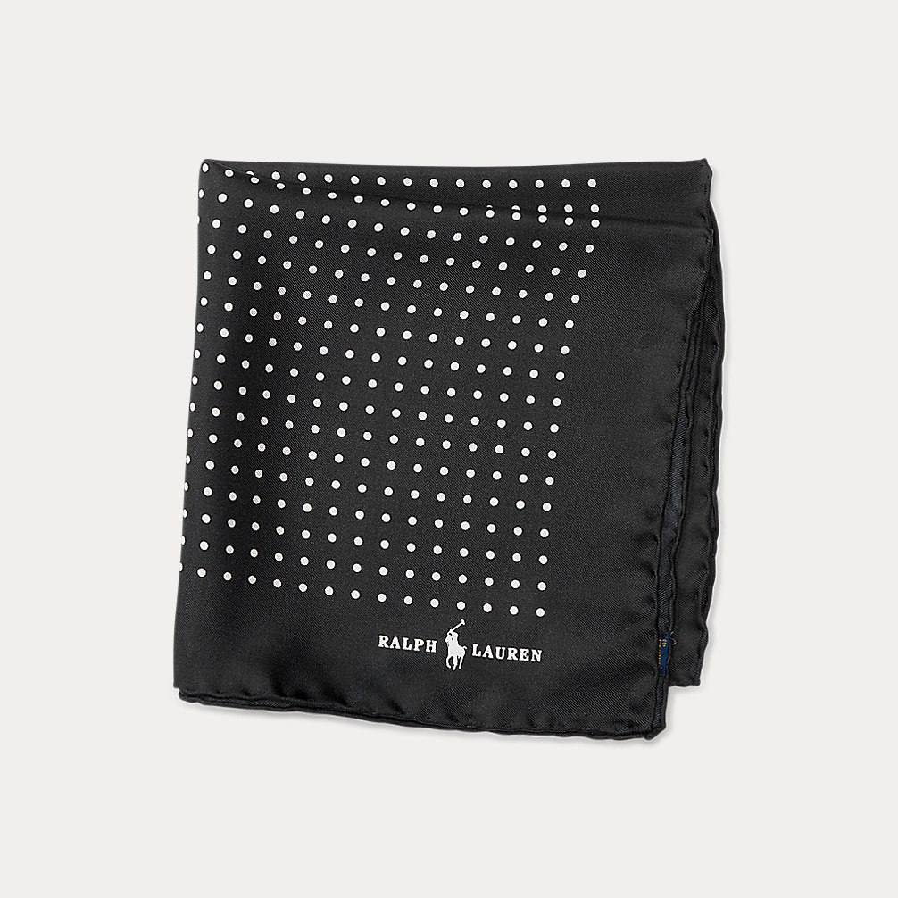 Polka Dot Silk Pocket Square