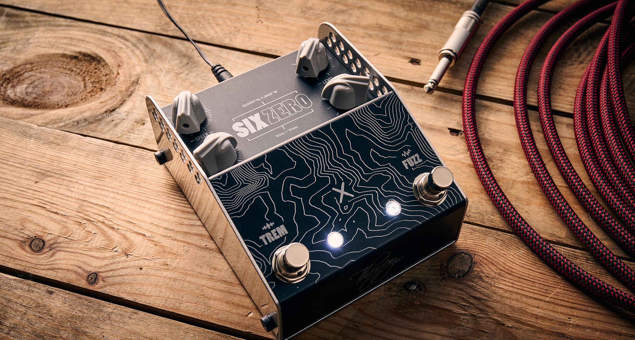 ThorpyFX Six Zero: this pedal celebrates UK retailer Andertons&#039; 60th anniversary and features a typically bomb-proof metal enclosure.