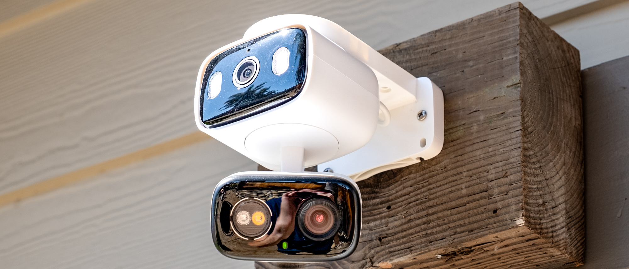 TP-Link Tapo C246D HybridCam Duo mounted on a wall