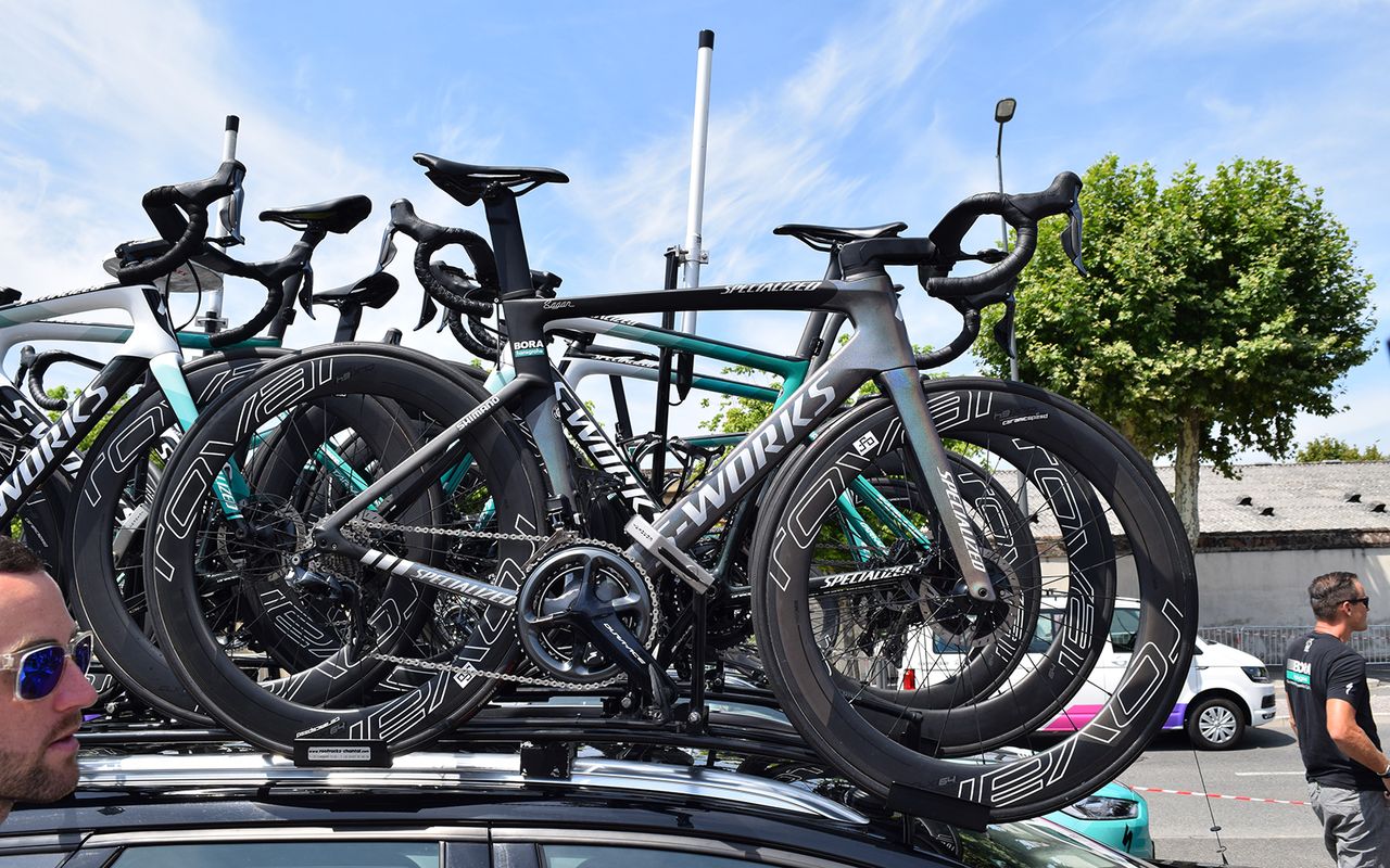 Peter Sagan's bikes are finished in his limited edition Sagan Collection colourways