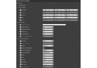 Tweaking post-processing effects is easy in UE4