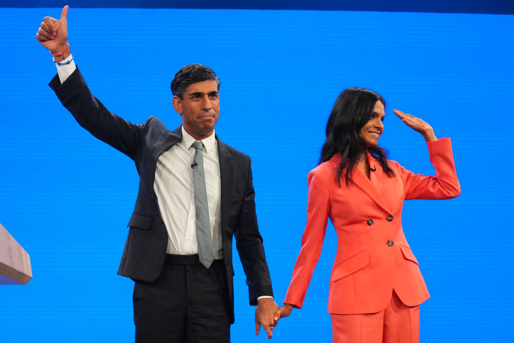 Akshata Murty with her husband Prime Minister Rishi Sunak