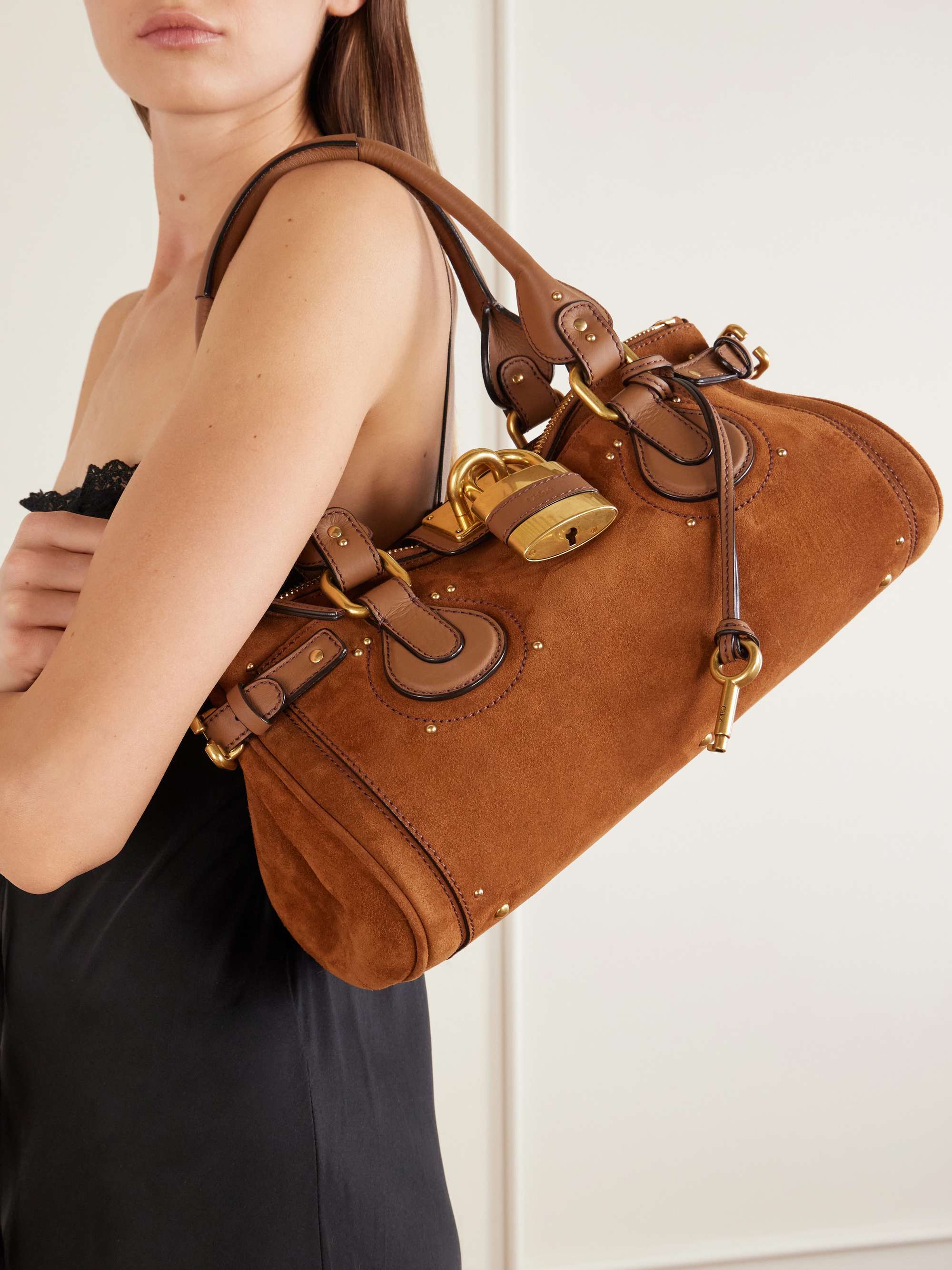 Paddington Suede Shoulder Bag