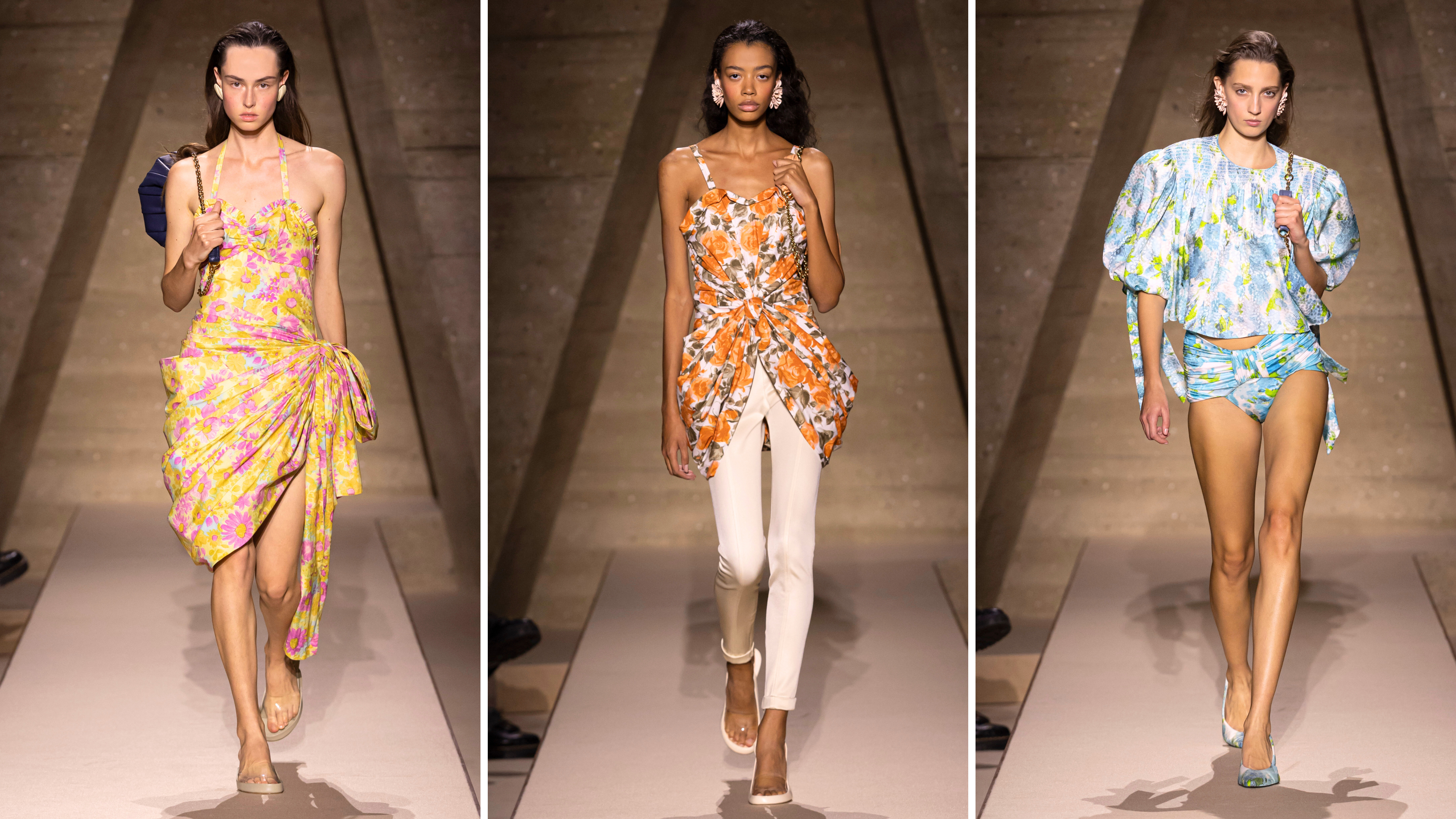 Chloé Spring/Summer 26 catwalk header image x 3 models