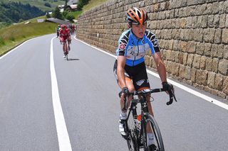 Antwan Tolhoek rides during stage 5 at the Tour de Suisse