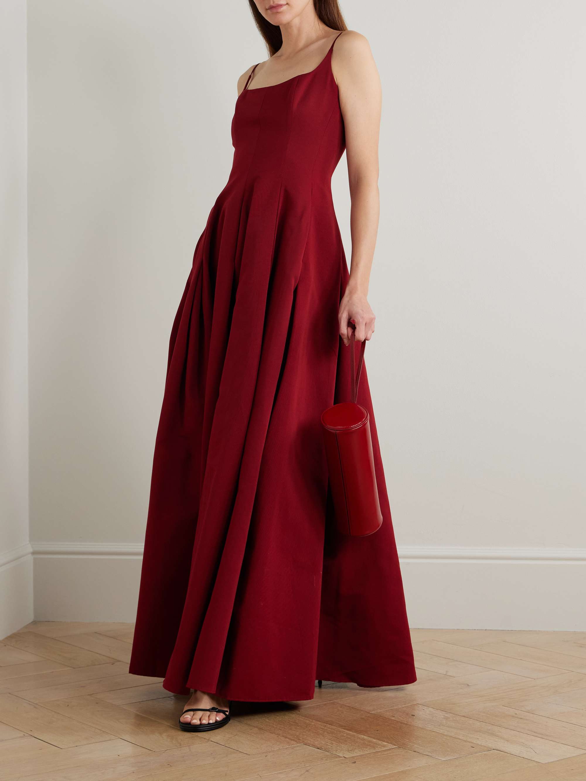 Joy Cotton-Blend Faille Maxi Dress