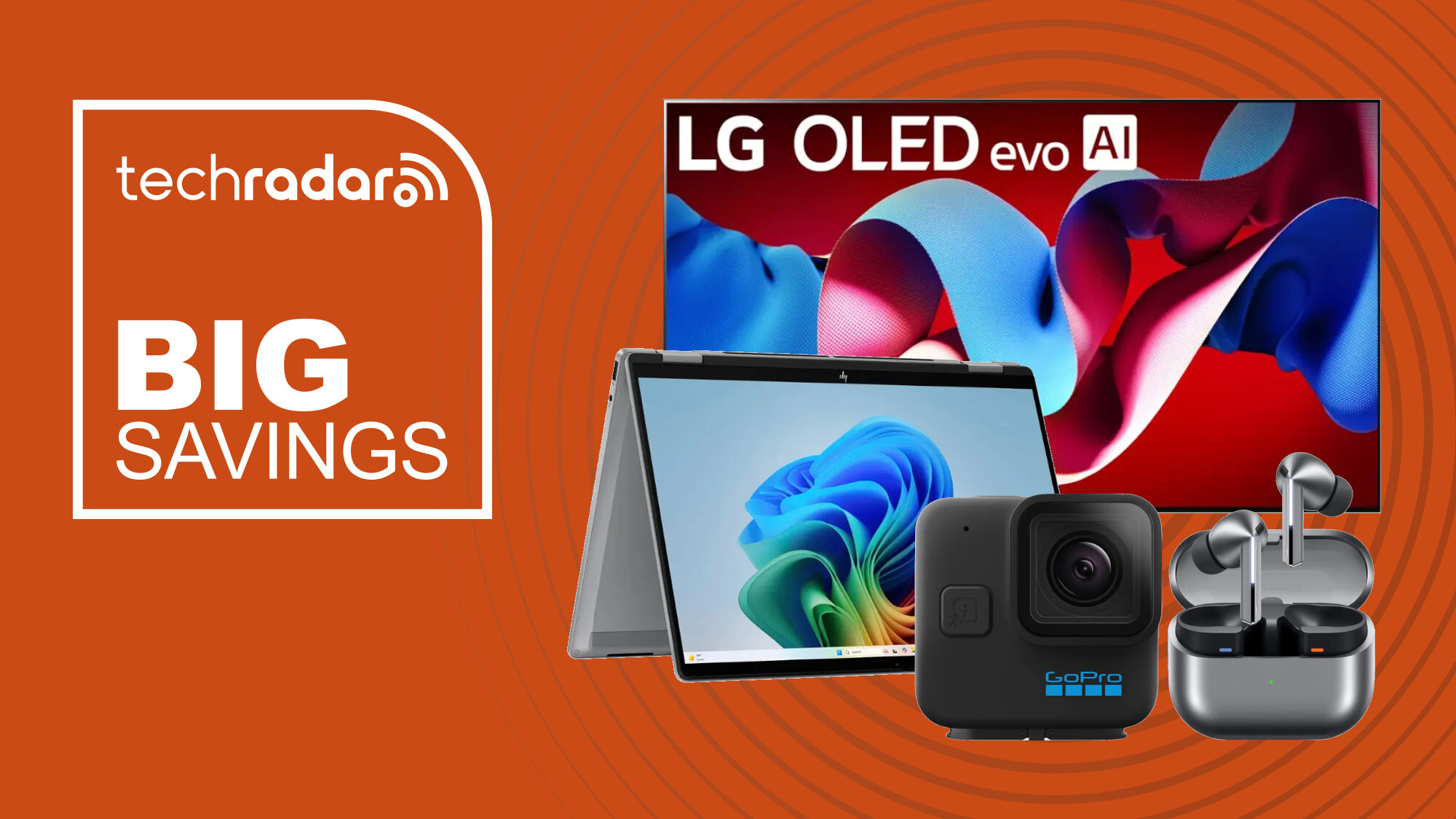 Collage of tech deals from the Best Buy 4th of July sale