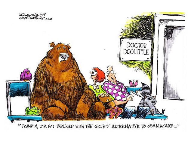 Political cartoon GOP Obamacare alternative