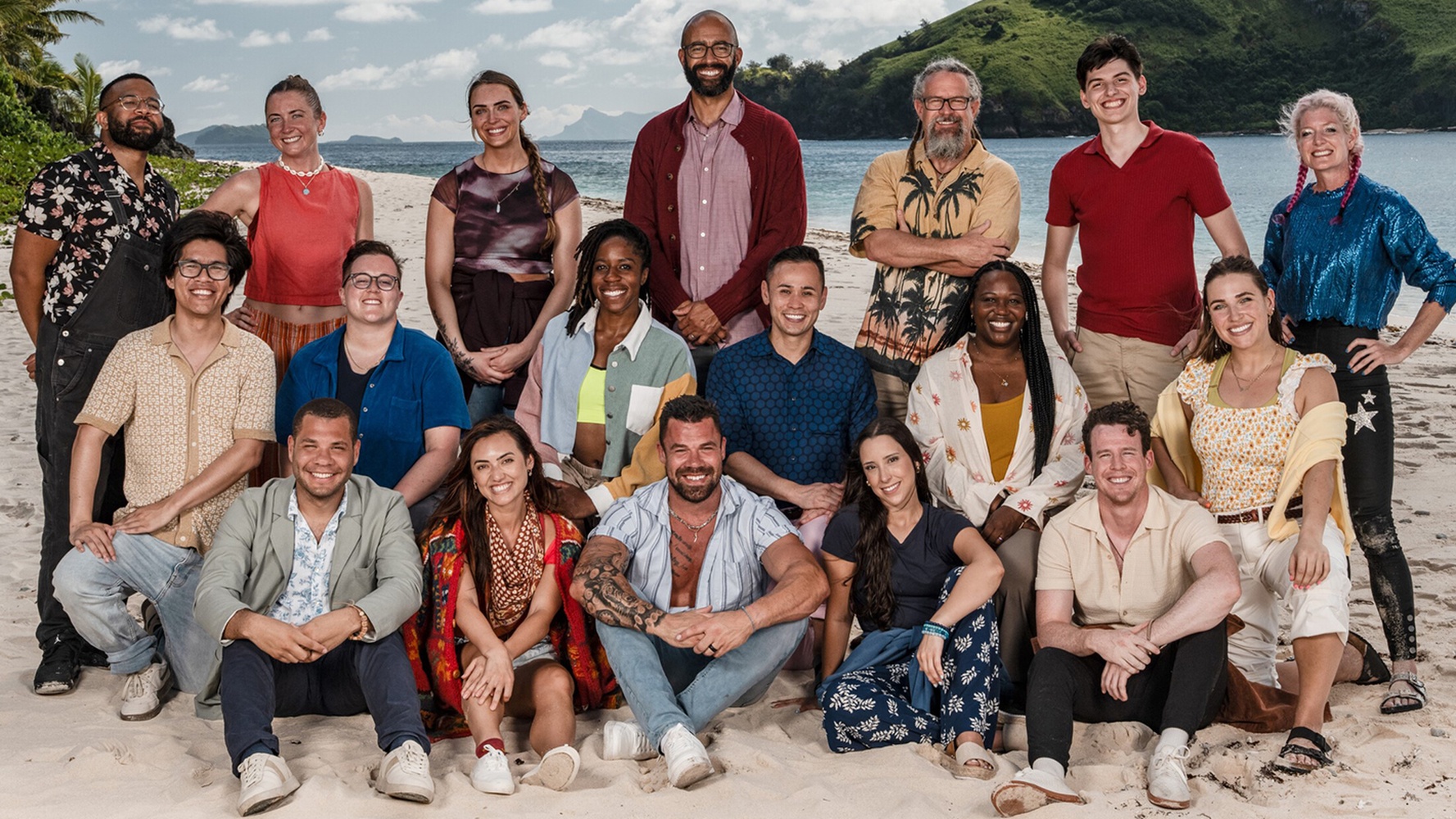 The Survivor 49 cast on the beach