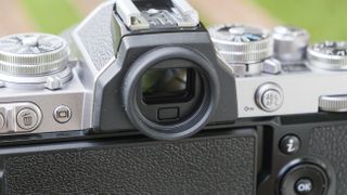 The viewfinder of the Nikon Z fc