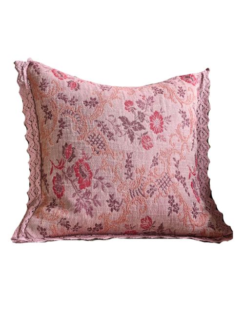 Leighton Floral Crochet Pillow Cover