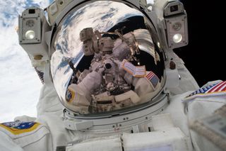 Mark Vande Hei space selfie