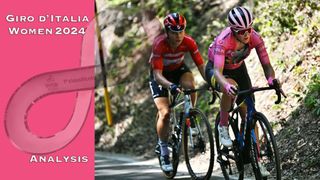 Elisa Longo Borghini and Lotte Kopecky on Blockhaus at the Giro d'Italia Women