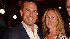 Peter Phillips and Harriet Sperling pose for a photo at Tom Parker-Bowles 'Cooking and The Crown' Book Launch