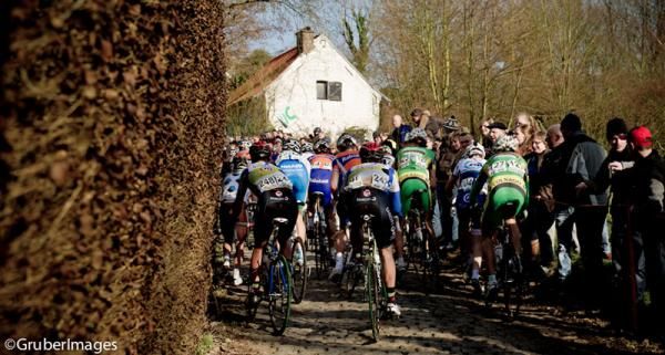 The tail of the peloton is the wrong place to be positioned on the climbs