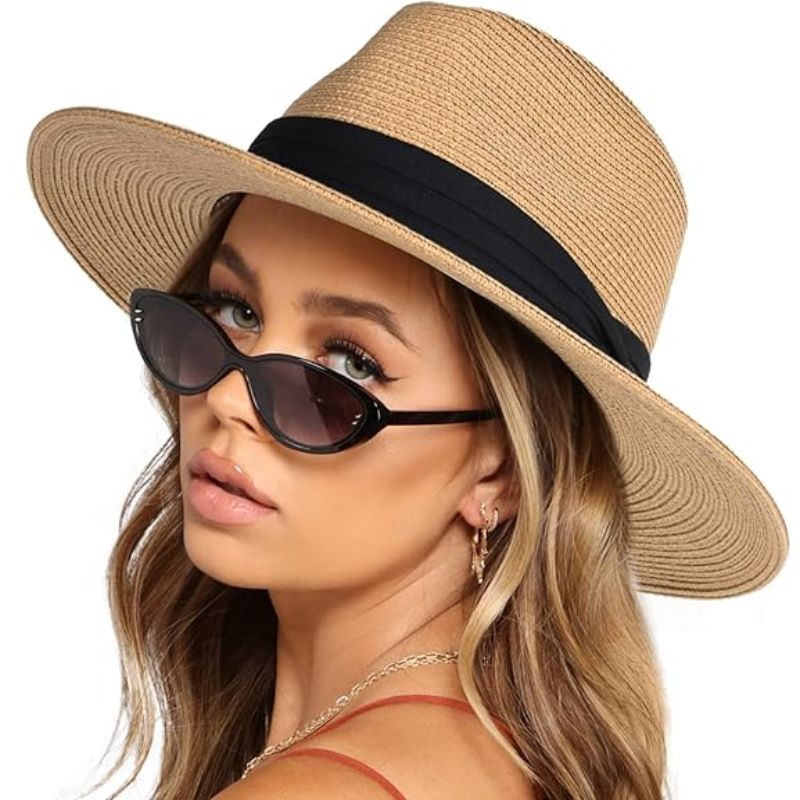 Panama hat with black band