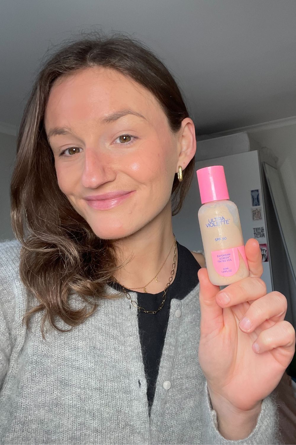 ally wearing Ultra Violette Daydream Screen SPF50 Tinted Veil