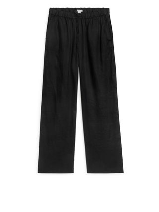 Linen Drawstring Trousers 