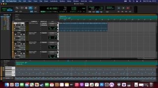 A screenshot of Avid Pro Tools DAW running on a Mac