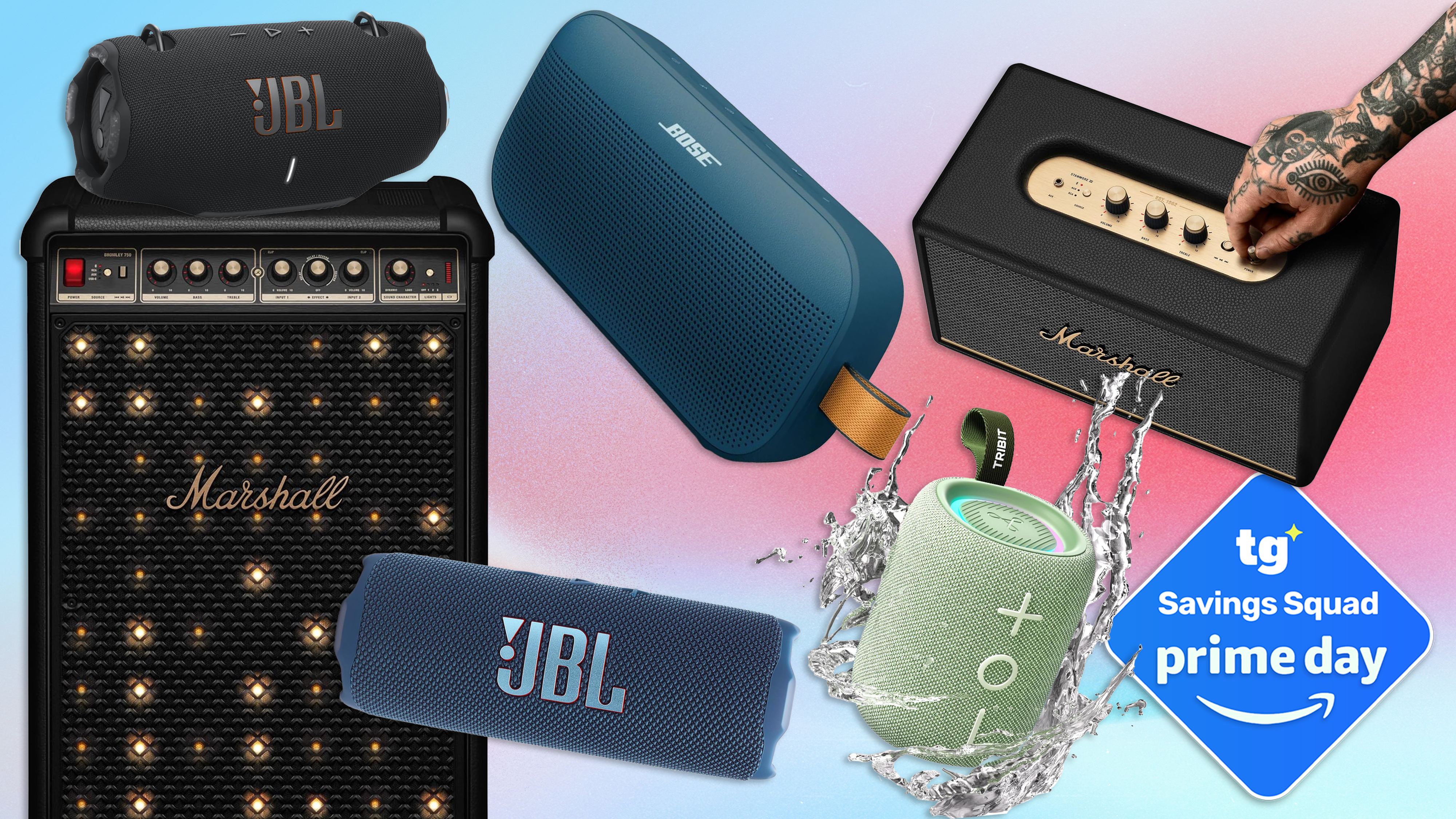 A selection of Bluetooth speakers