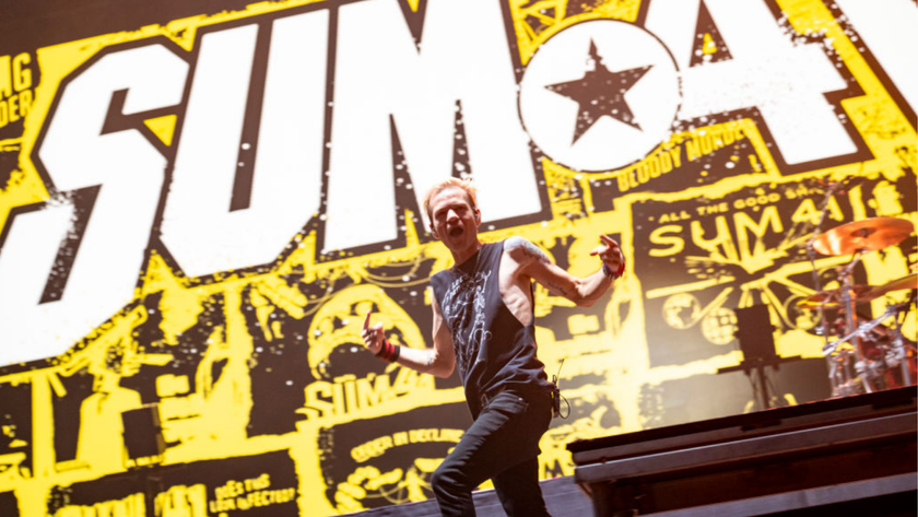 Deryck Whibley of Sum 41 Performs at I-Days Festival at Ippodromo San Siro on July 09, 2024 in Milan, Italy. 