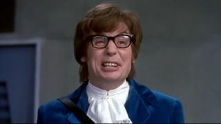 Mike Myers as Austin Powers in Austin Powers: International Man of Mystery.