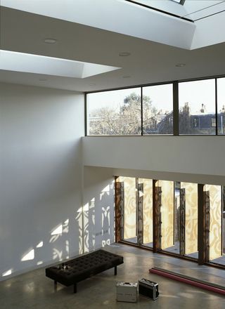 Floor to ceiling window in Waddington Studios