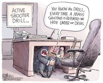 Political Cartoon U.S. gop congress mass shooting