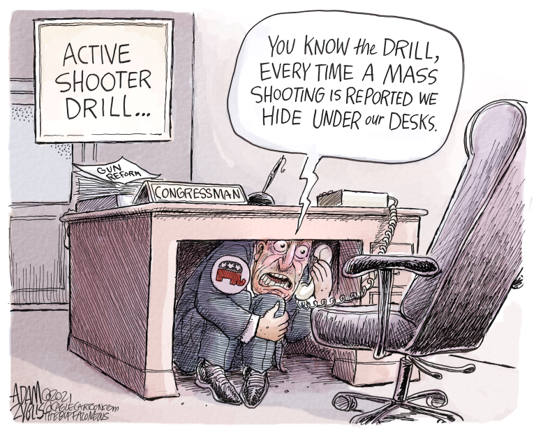 Political Cartoon U.S. gop congress mass shooting